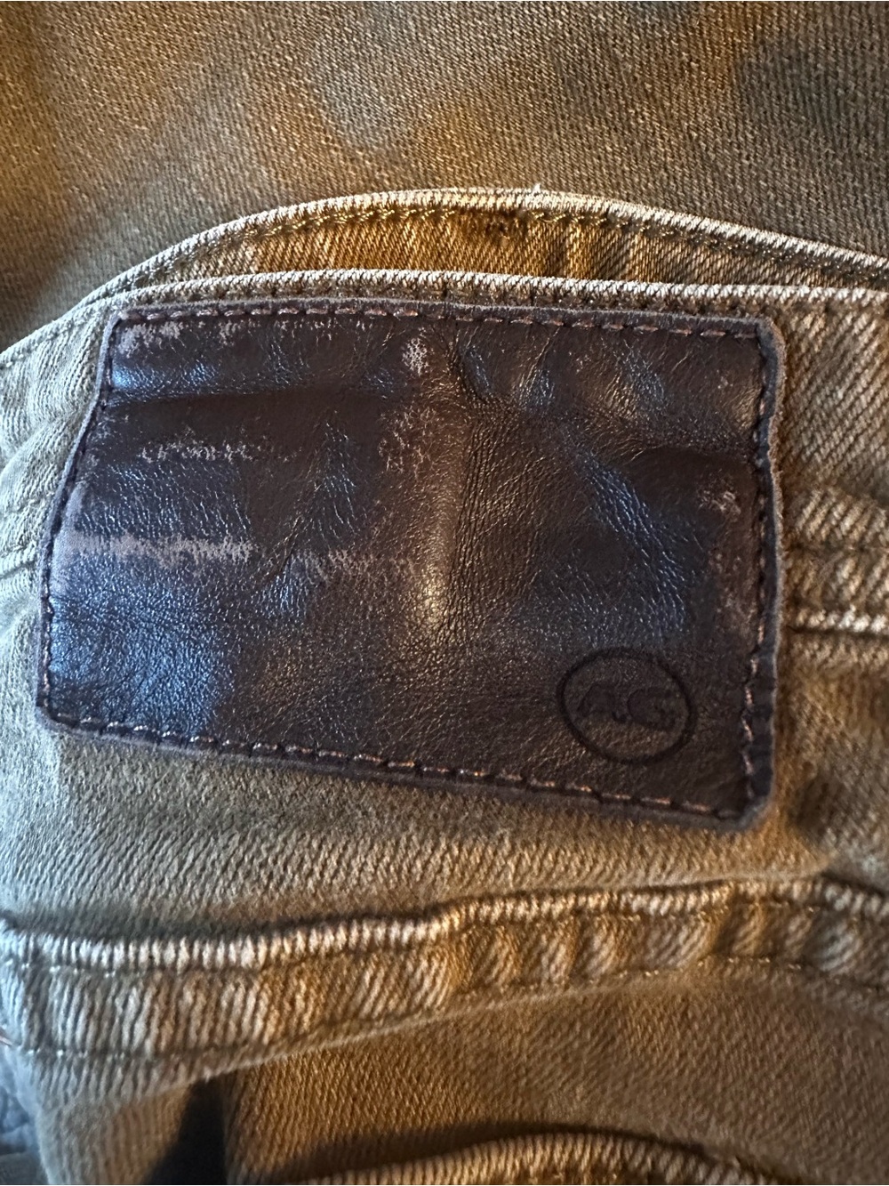 AG Women’s Skinny Jeans in Khaki Brown - Picture 5 of 5